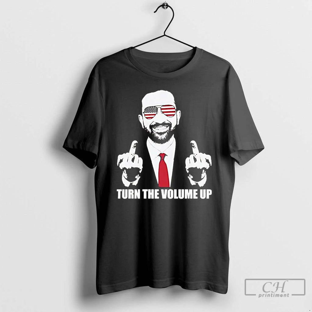 Premium Zohran Mamdani Middle Finger Turn The Volume Up T Shirts