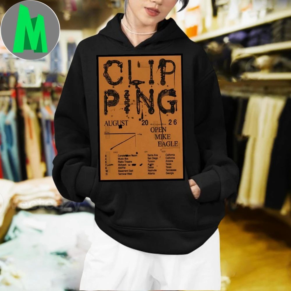 Clipping August Shows 2026 Poster Shirt