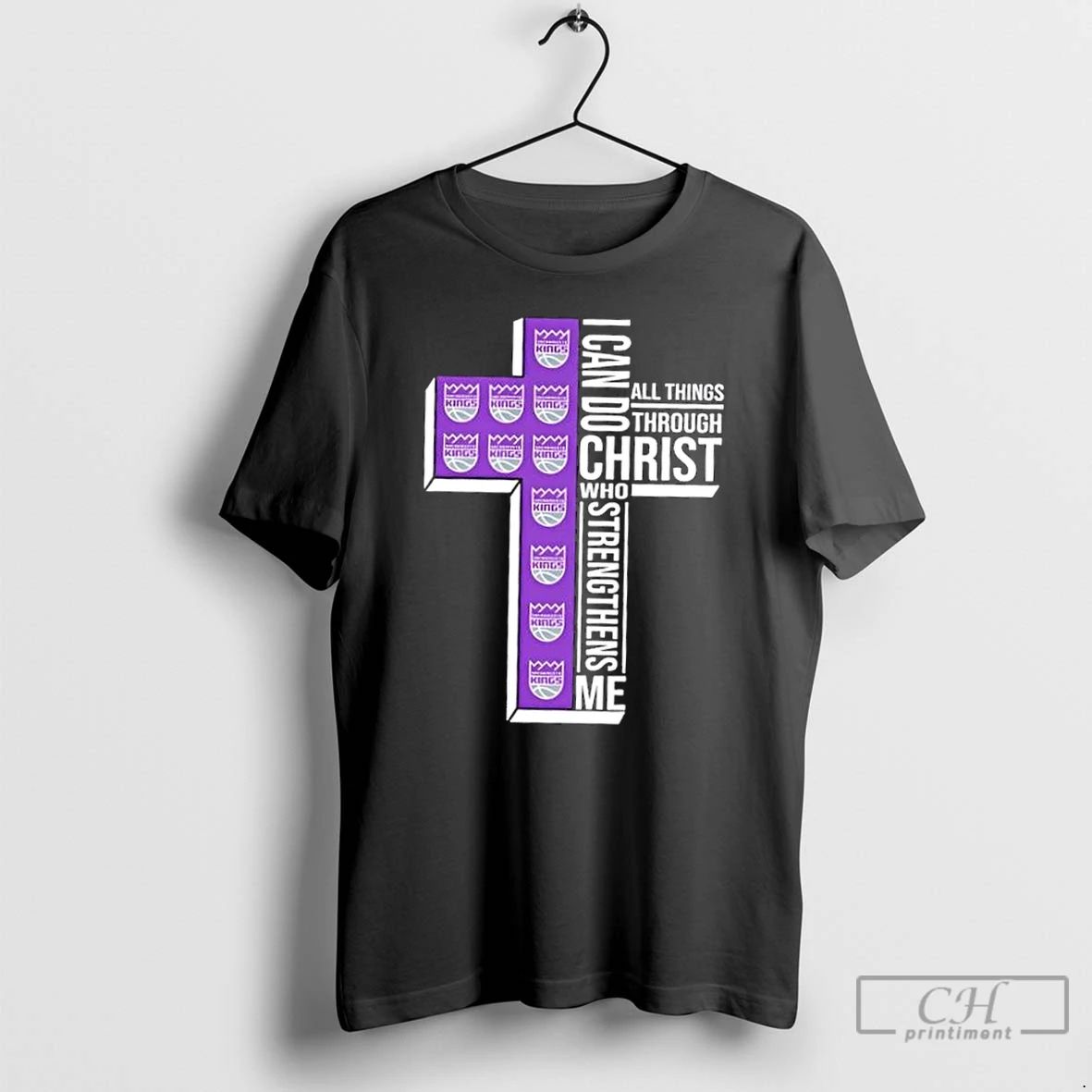 Classic I Can Do All Things Through Christ Who Strengthens Me Sacramento Kings Basketball Cross