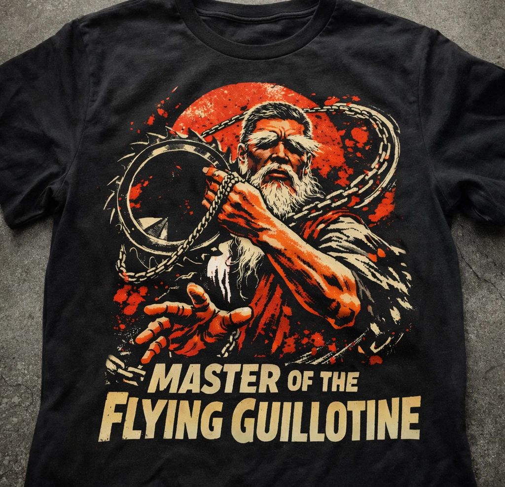 Master of the Flying Guillotine Wuxia T-shirt - Classic Kungfu Movie Tee
