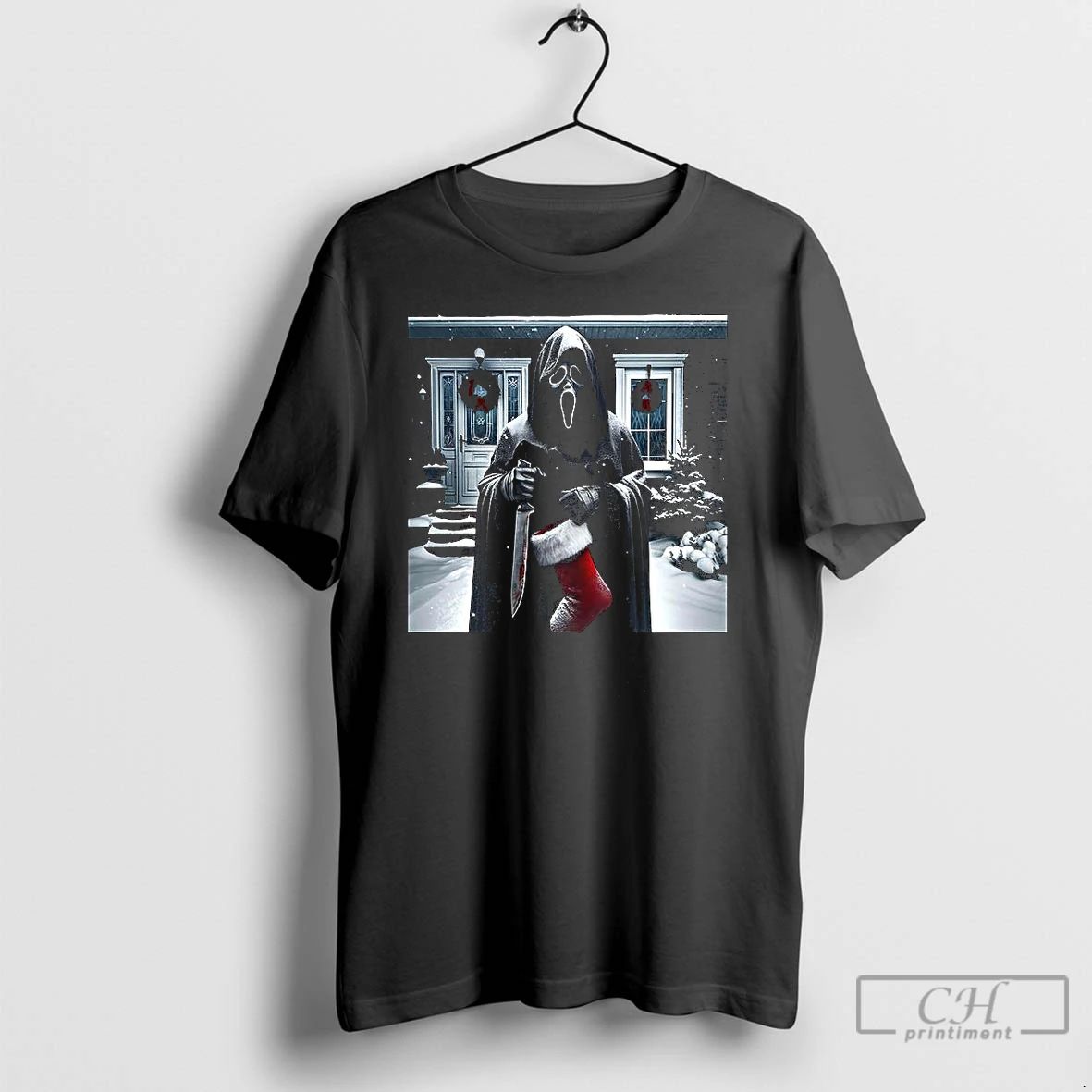 Premium Ghostface Socks Celebrates Christmas T Shirts