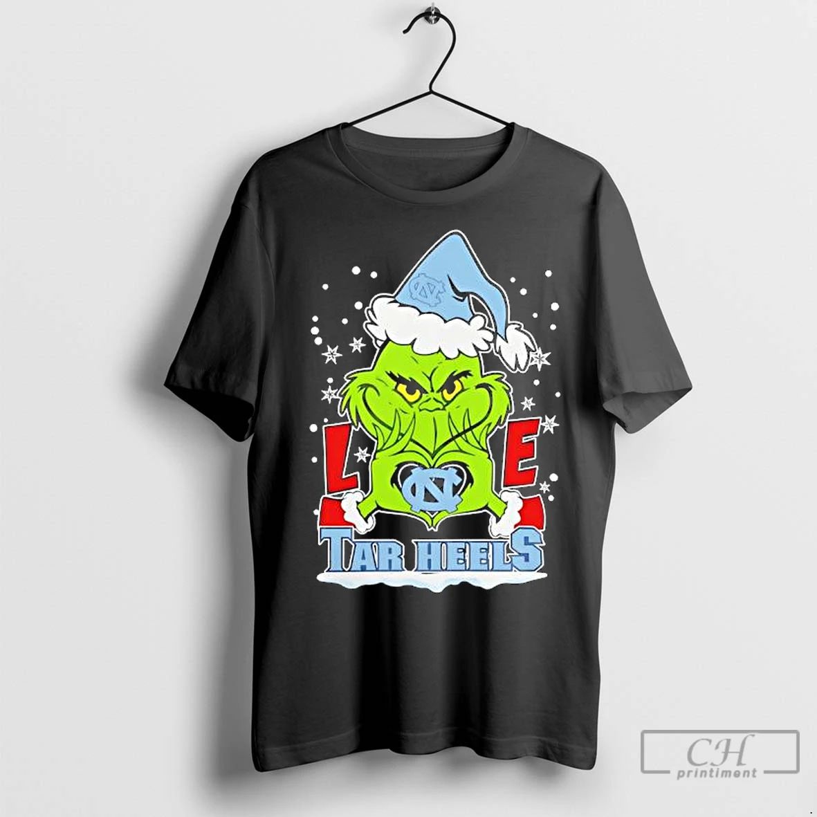 Premium Merry Christmas Grinch Love North Carolina Tar Heels
