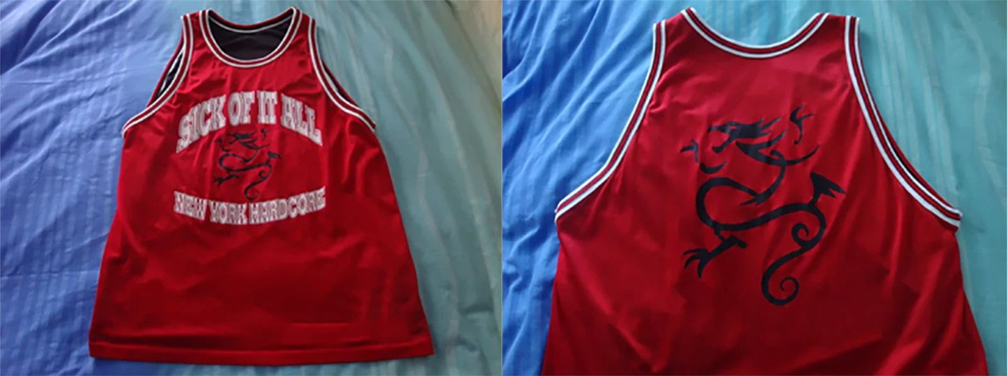 Sick Of It All Basket Ball Jersey red Size S-5XL Gifl Fan GN952