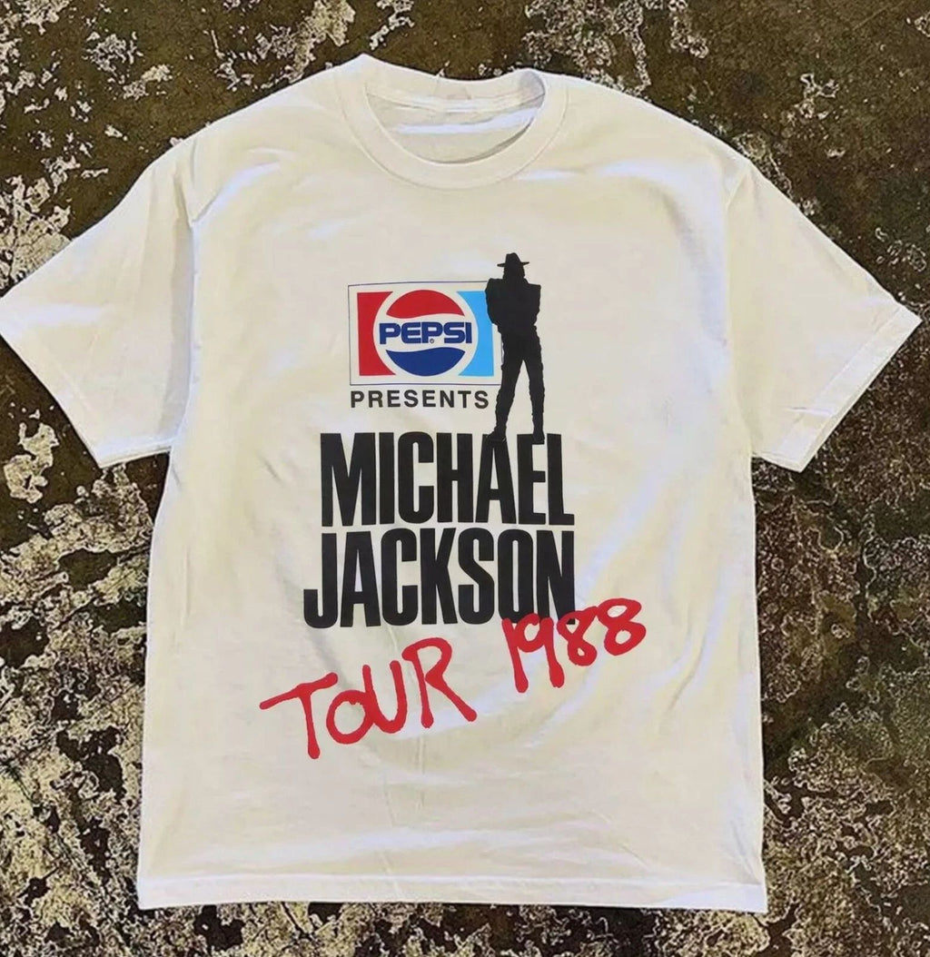 Michaell Jackkson Tour 1988 T-shirt - Vintage Style - 90_s Tee - Birthday Gifts