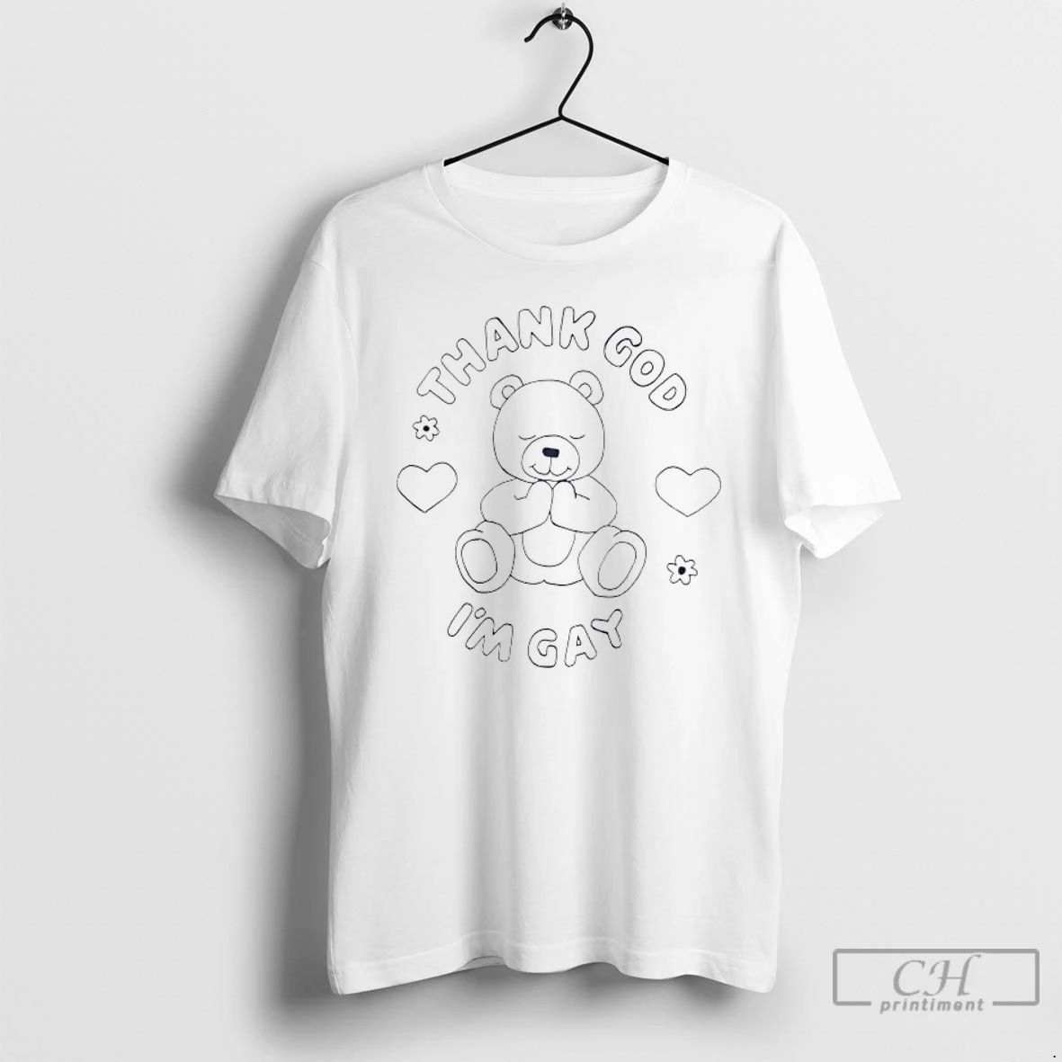 Classic Thank God Im Gay Teddy Bear T Shirts
