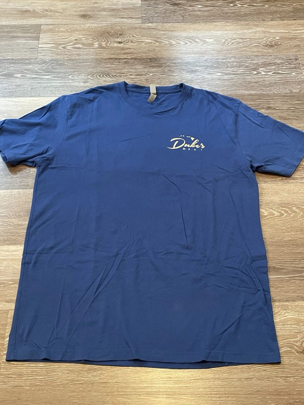 Duke’s Maui Hawaii Surfboards T-Shirt Blue Sz. Xlarge
