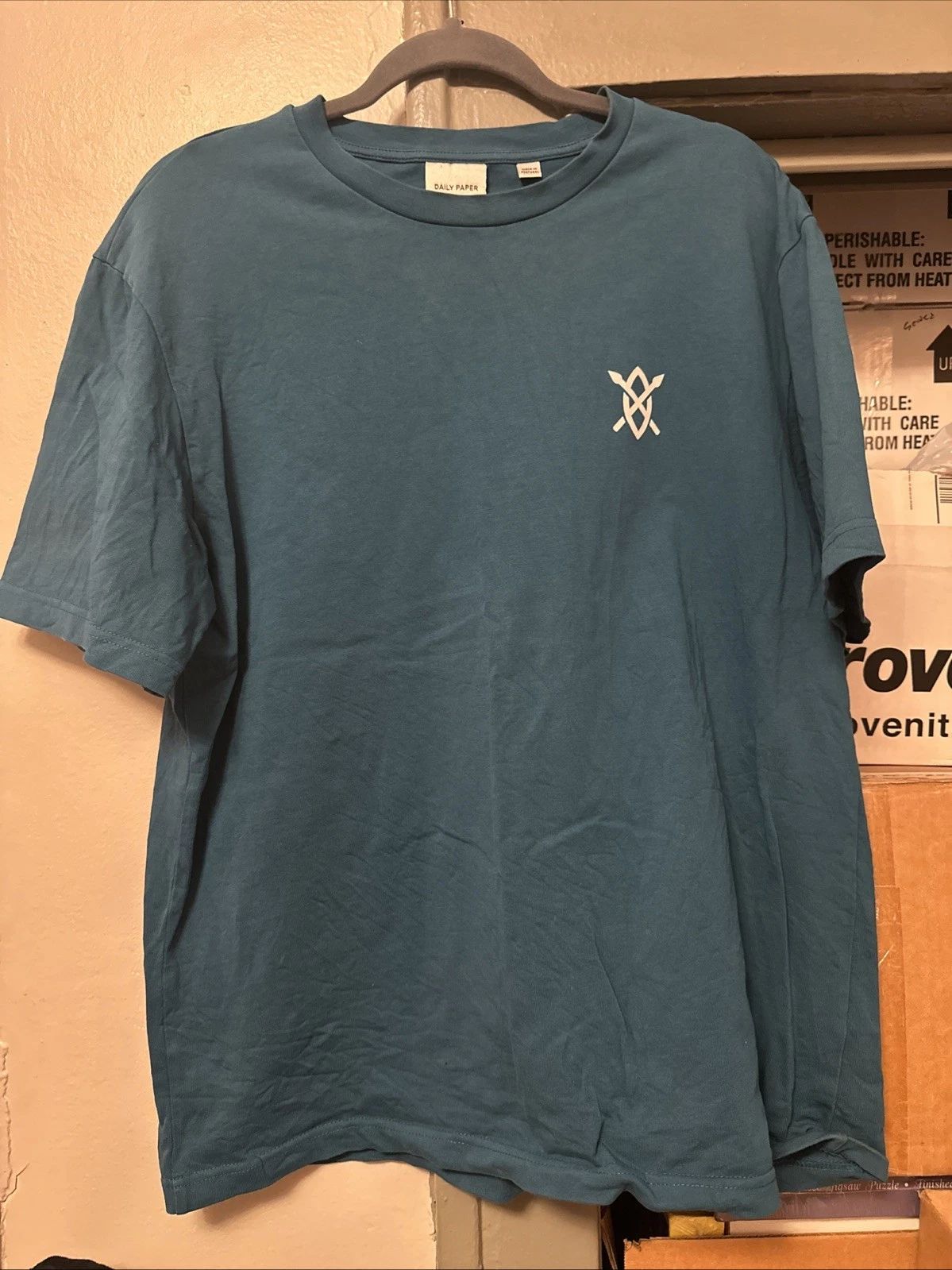 Daily Paper Delancey NYC New York 18 Store Teal T-Shirt L African Streetwear