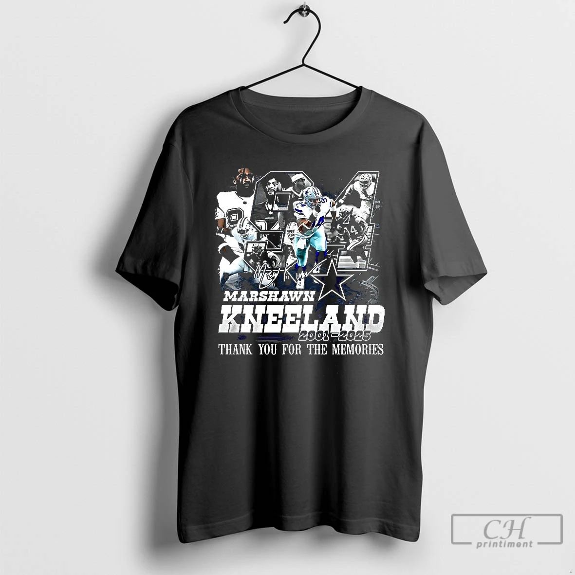 Premium Marshawn Kneeland Number 94 Thank You For The Memories 2001 2025 Signature T Shirts