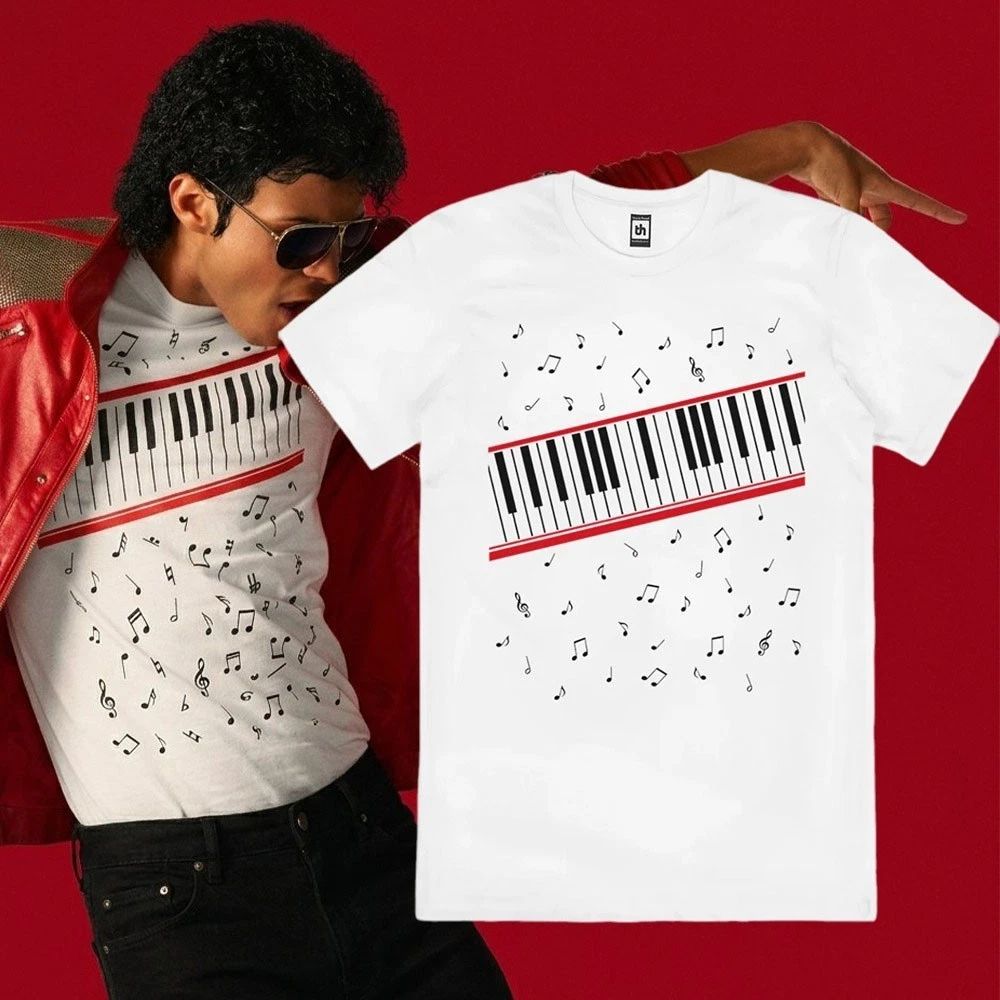 Michael Movie Jaafar Jackson Beat It Piano Keys Shirt