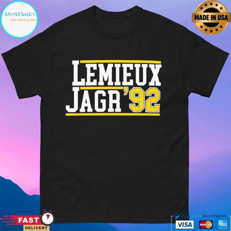 Pittsburgh Penguins Hockey Lemieux Jagr ’92 T-shirt