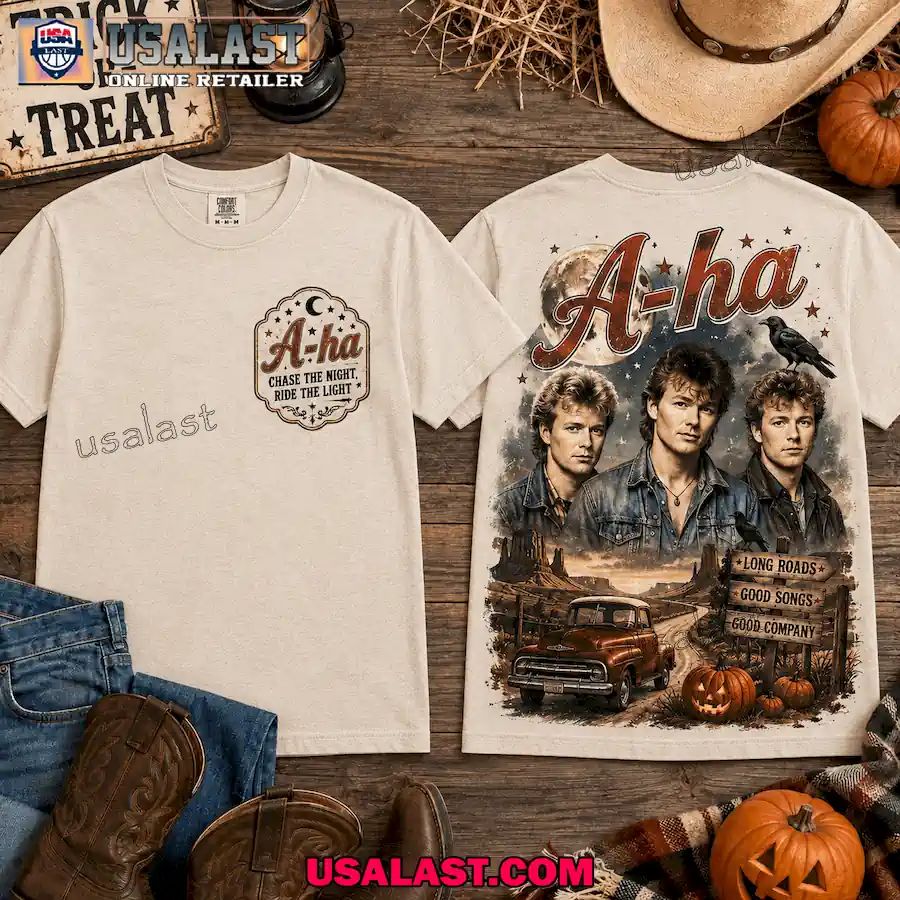 Chase The Night with A-ha Western Vintage3D T-Shirt