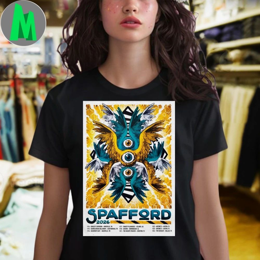 Spafford Winter Tour Jan 2026 Poster T-Shirt