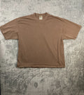 Shaka Wear Men’s XL Brown Heavyweight Blank T-Shirt –Plain Crewneck Short Sleeve
