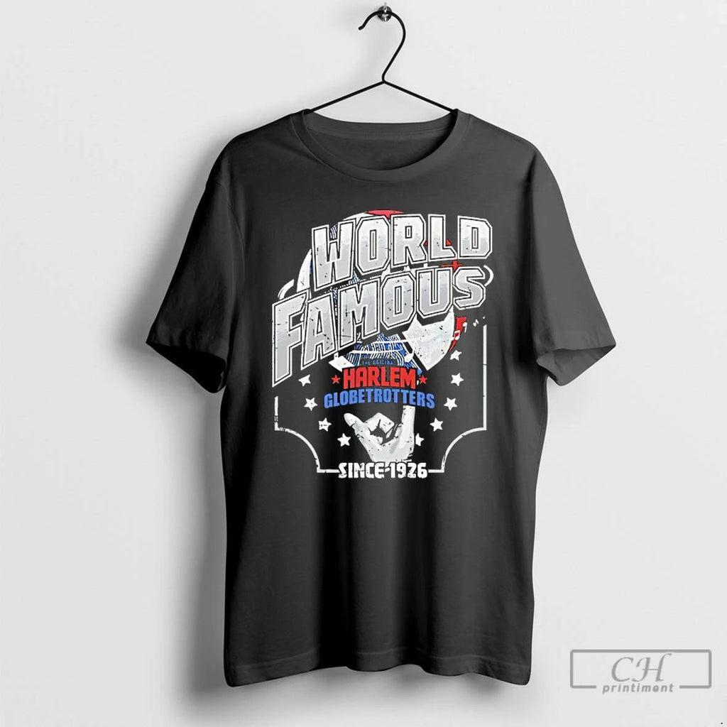 Classic Harlem Globetrotters World Famous 1926 T Shirts