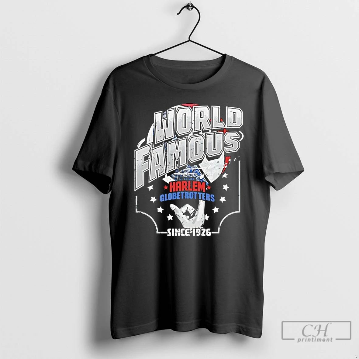 Classic Harlem Globetrotters World Famous 1926 T Shirts