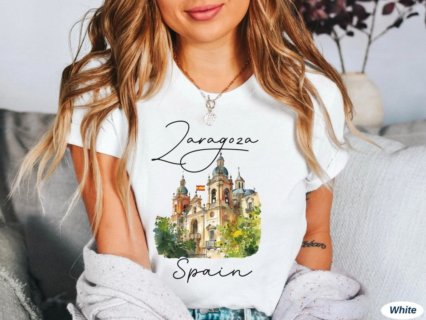 Zaragoza T-Shirt Travel Gift for Spain Trip Lovers Souvenir Tee