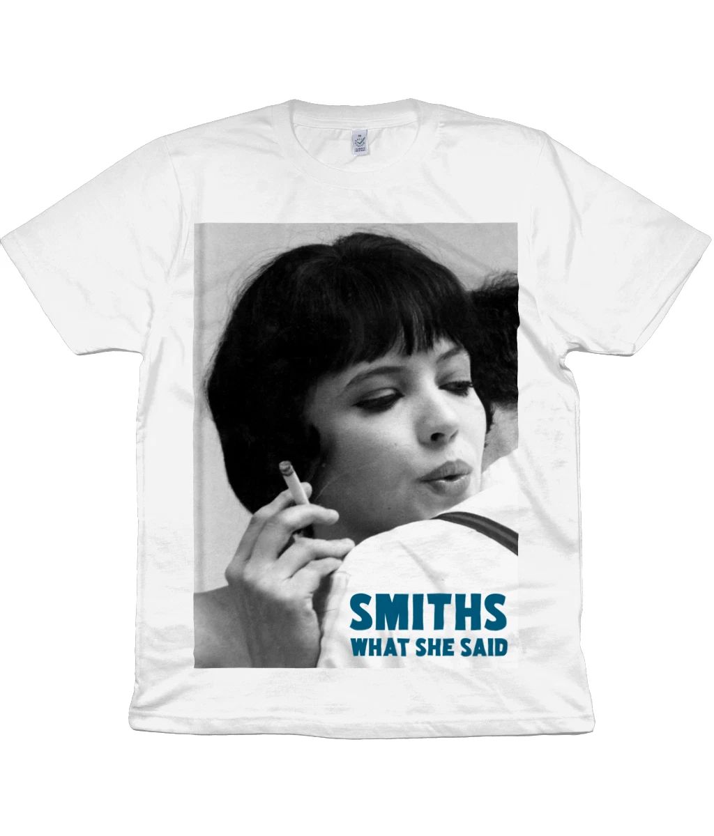The Smiths - What She Said - Anna Karina - Black & White - Organic T-Shirt