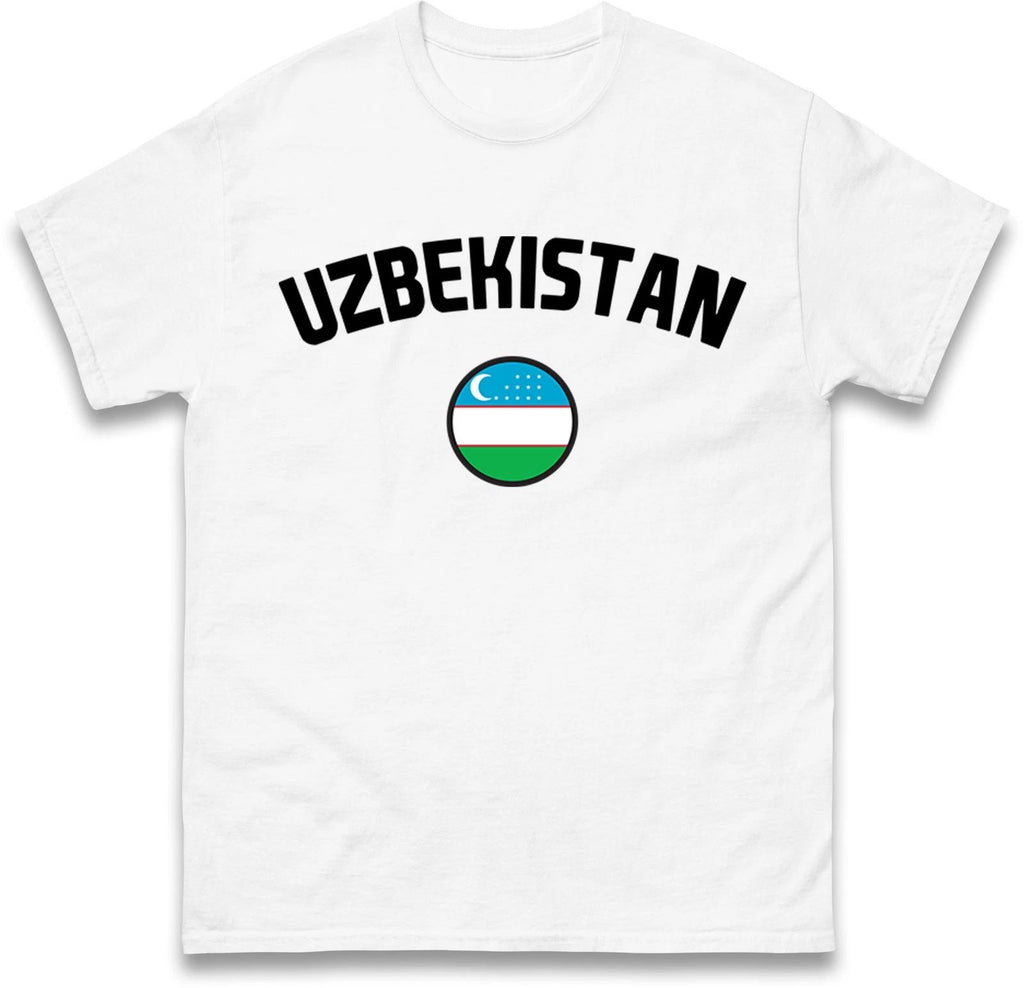 Uzbekistan football T Shirt,Personalised football Tee,Custom Name and Number Top