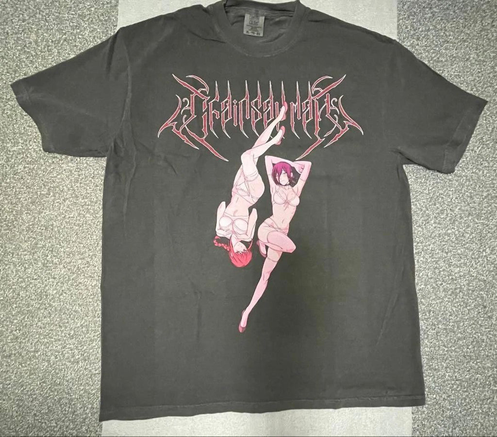 RARE Chainsaw Man T-Shirt Reze Makima Anime Vintage Style Graphic S-5XL PA5165