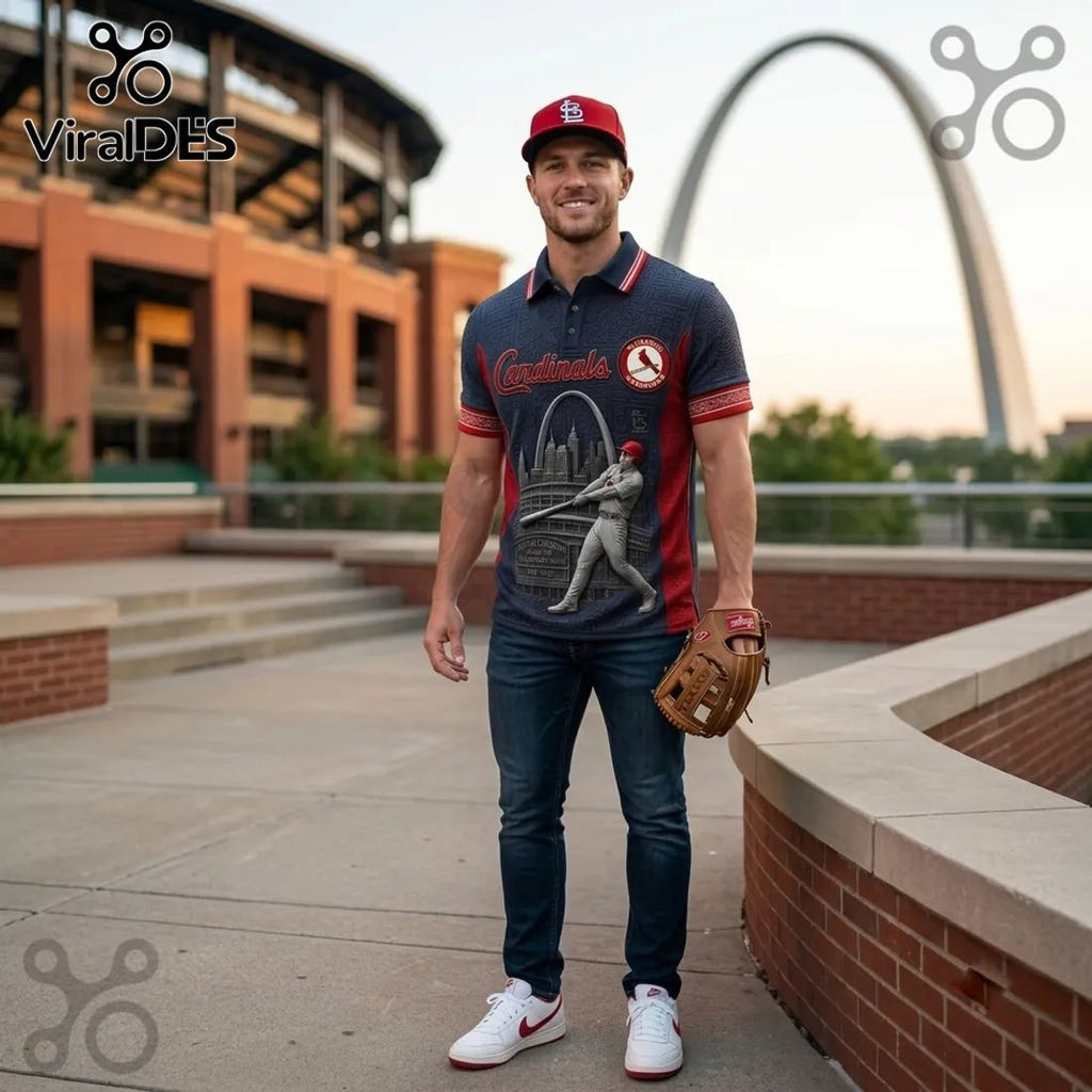 St. Louis Cardinals Busch Stadium Polo Shirt