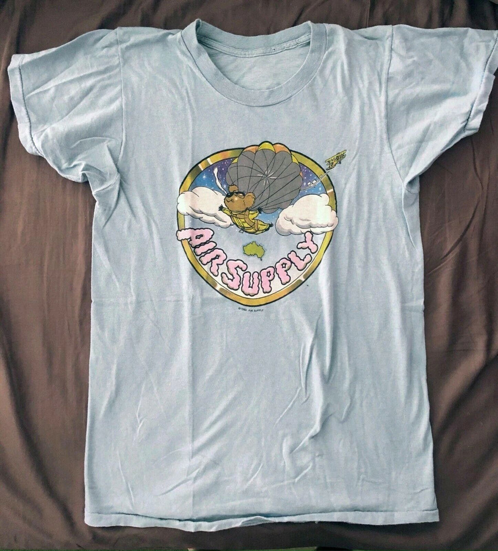 VINTAGE AIR SUPPLY 1982 TOUR CONCERT Shirt Cute White Unisex S-5XL