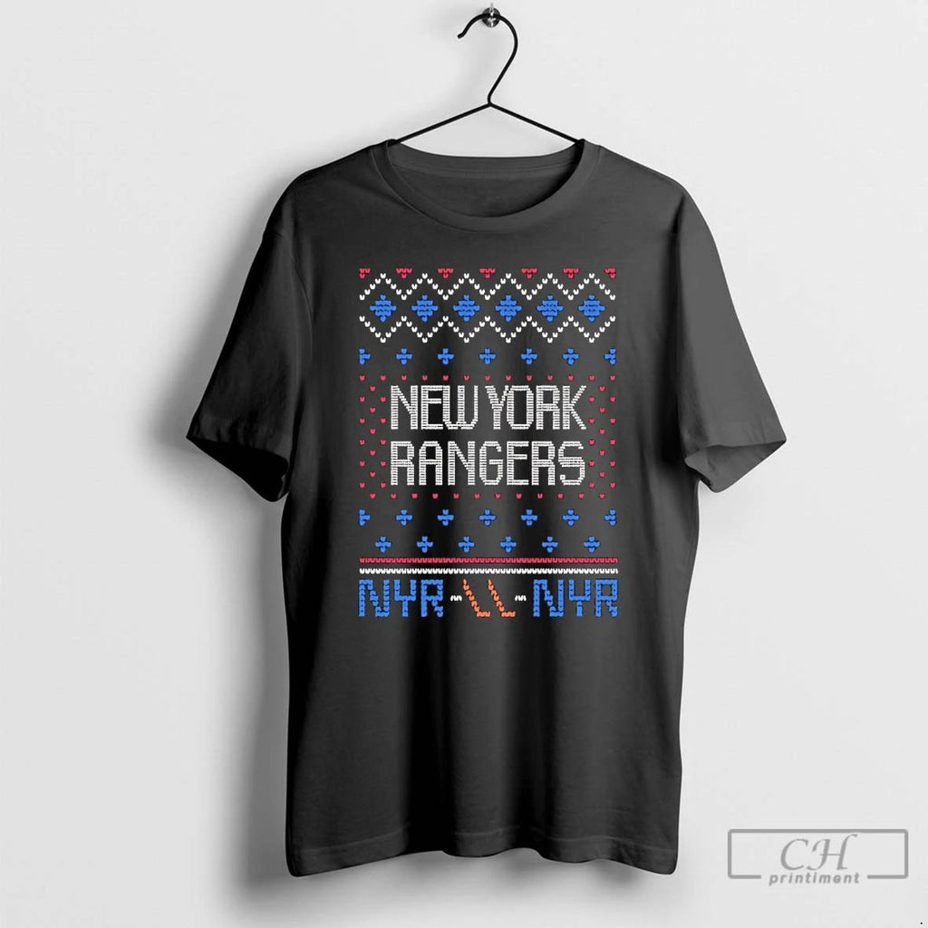 Classic New York Rangers Nhl 2025 Christmas Ugly T Shirts