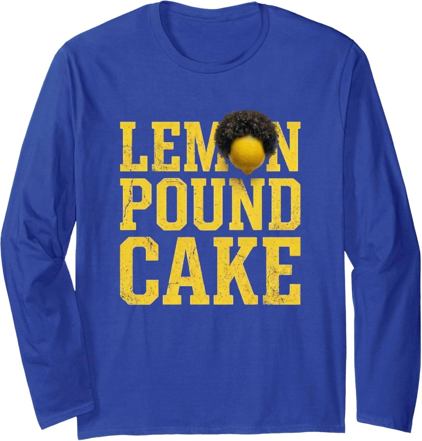 Retro Vintage Funny Lemon Pound Cake Long Sleeve T-Shirt