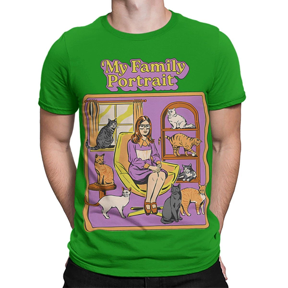 My Family Portrait 80s Fun Family Themed T Shirt #SR#T433