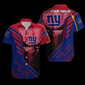 Personalized New York Giants Champion Stripes Hawaiian Shirt
