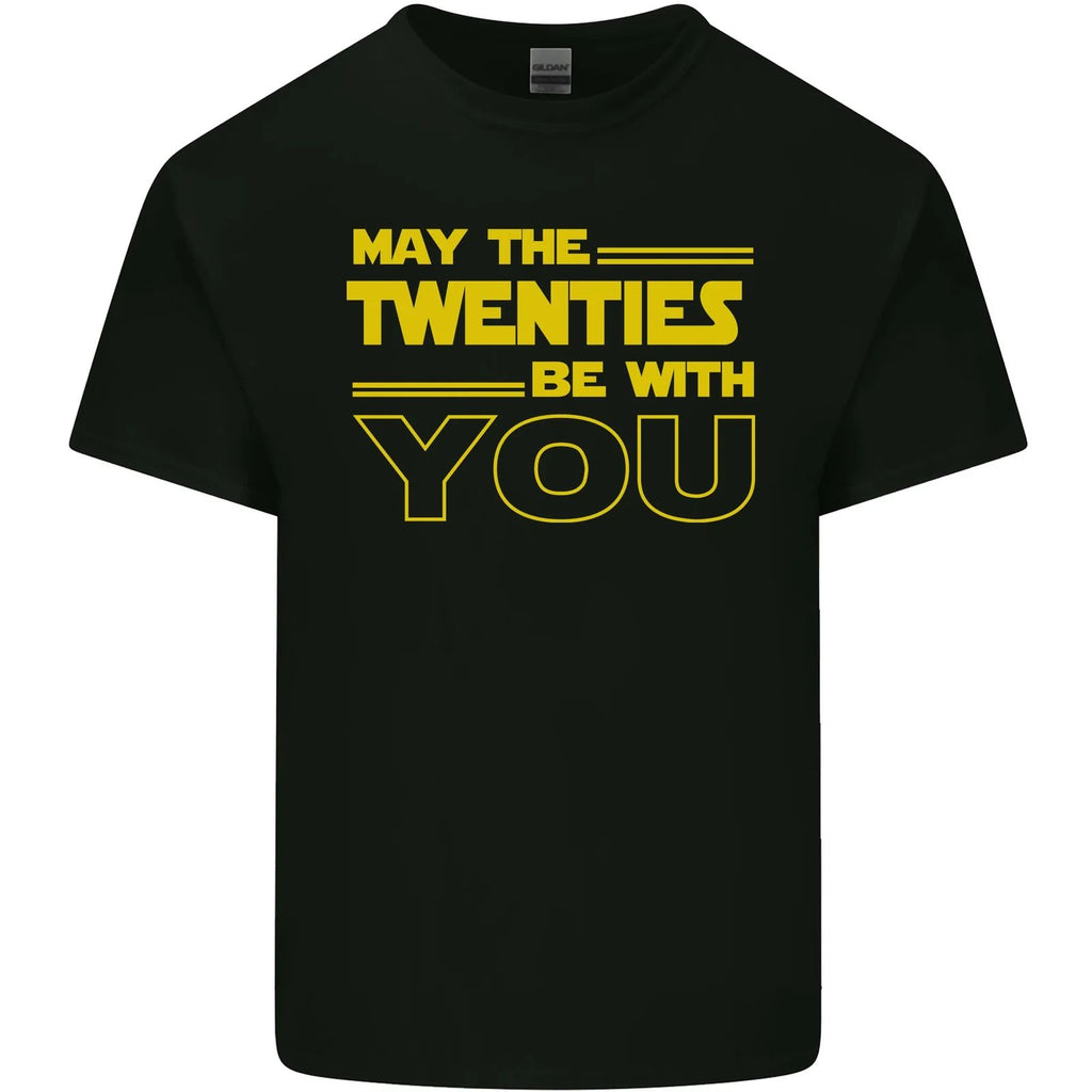 May the 20s Twenties Be With You Sci-Fi Mens Cotton T-Shirt Tee Top