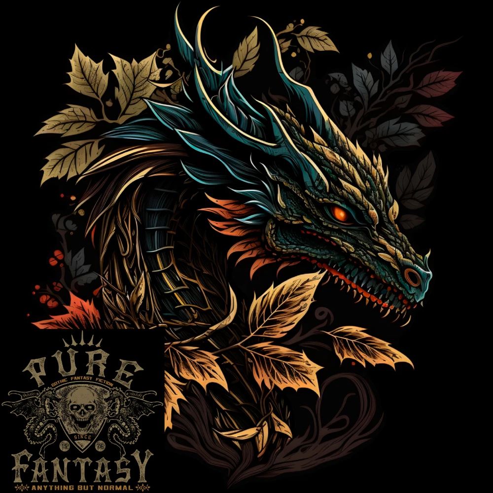 A Dragon in Nature Fantasy Mens Light Cotton T-Shirt