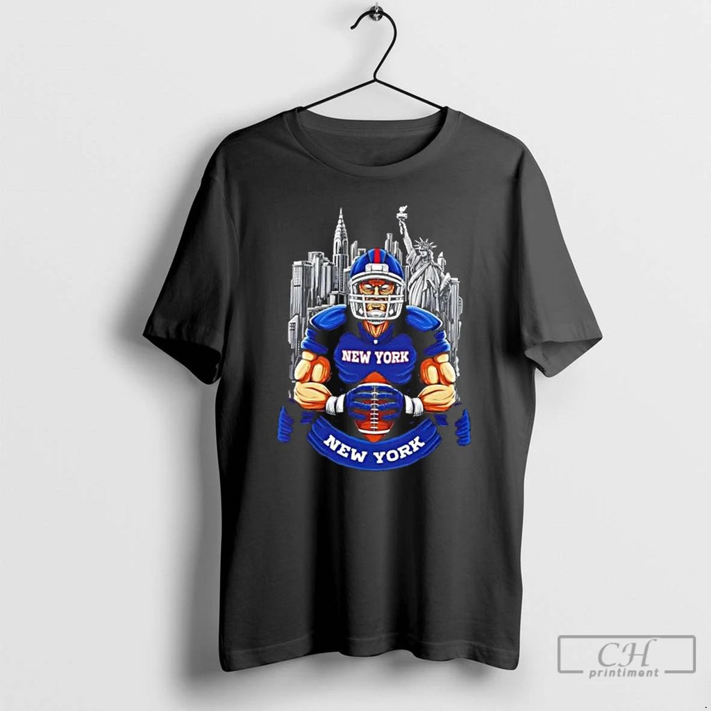 Classic New York Giants War Football Mascot T Shirts