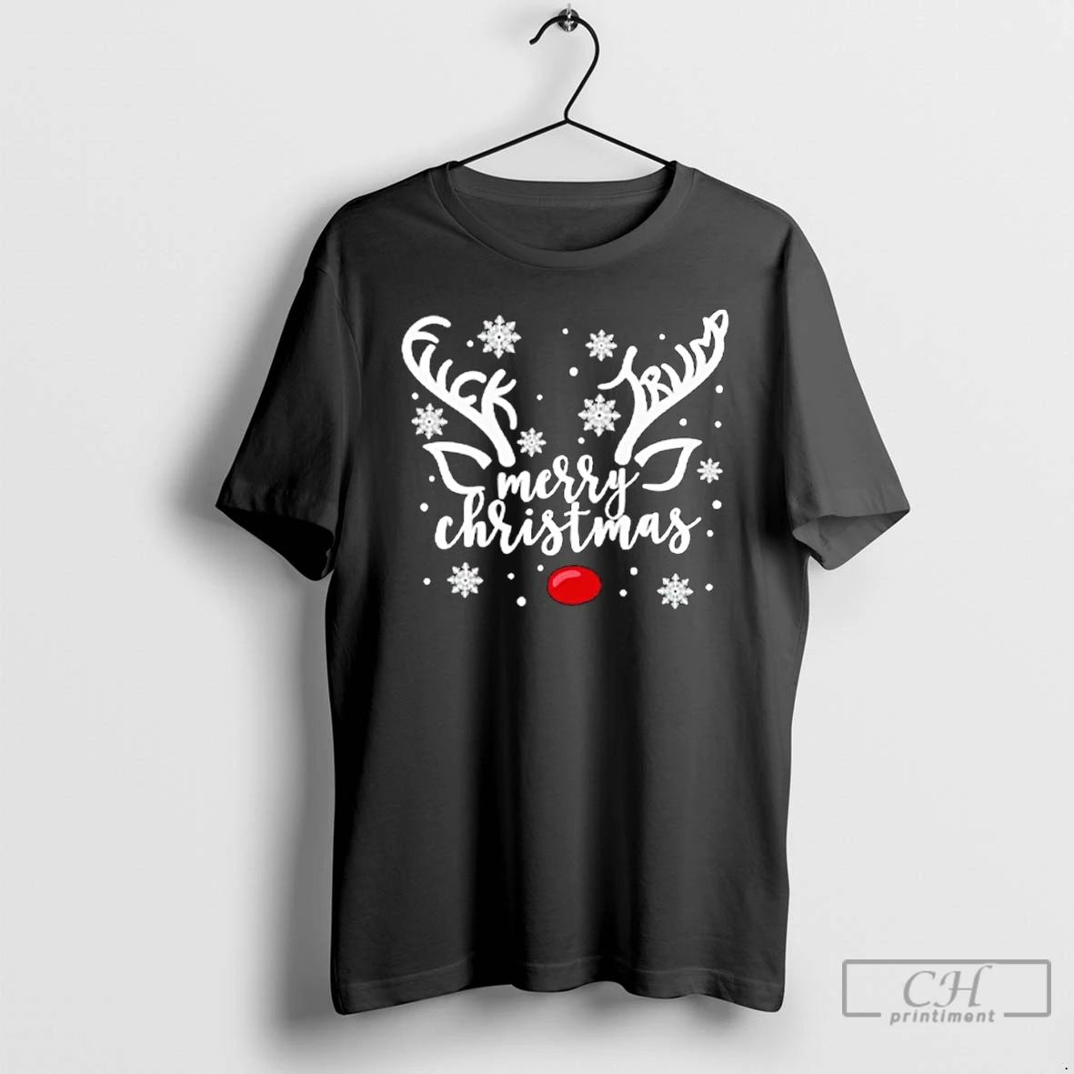 Premium Fck Trump Merry Christmas Reindeer Horns T Shirts