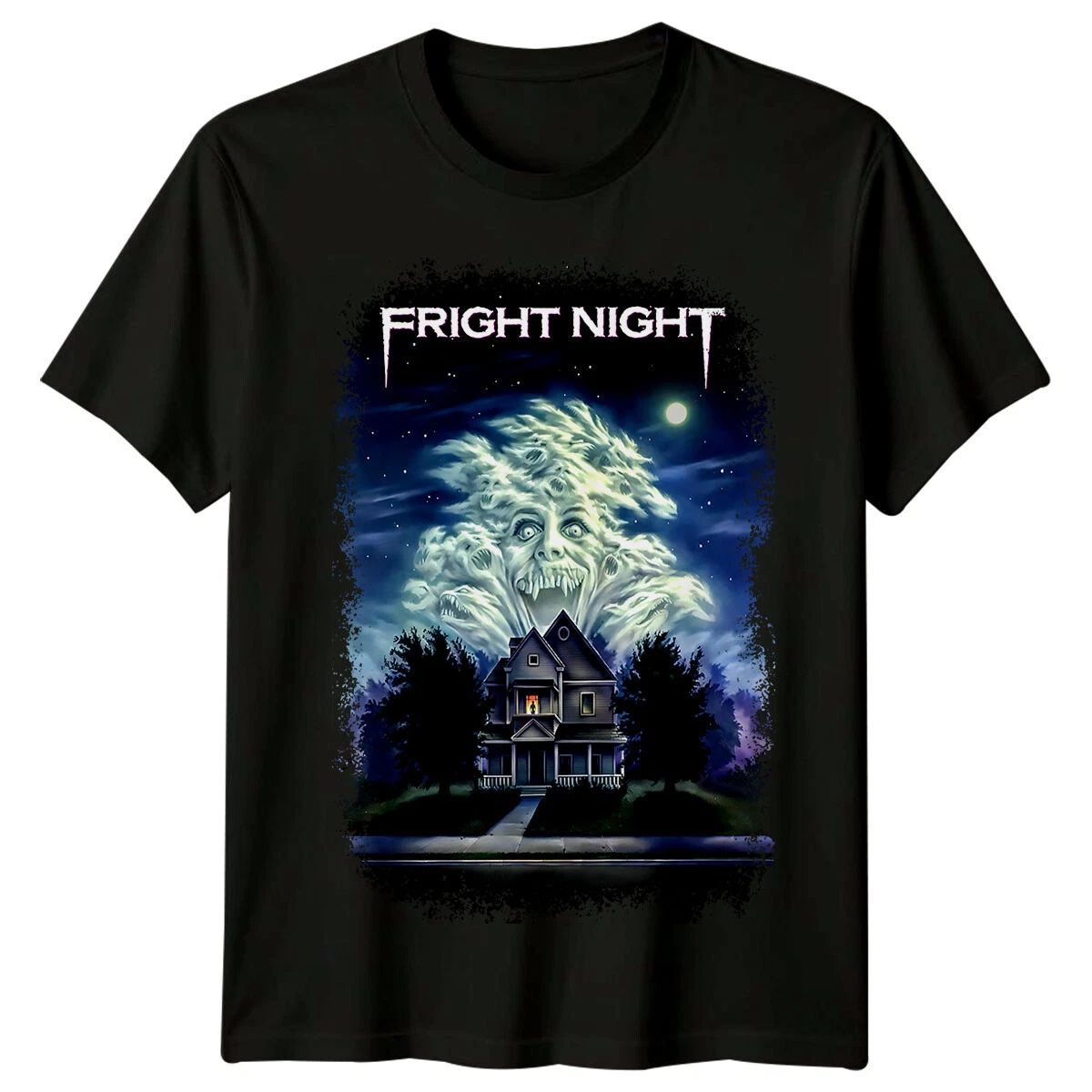 Fright Night (1985) Movie Poster Inspired T-Shirt Retro Tee Unisex