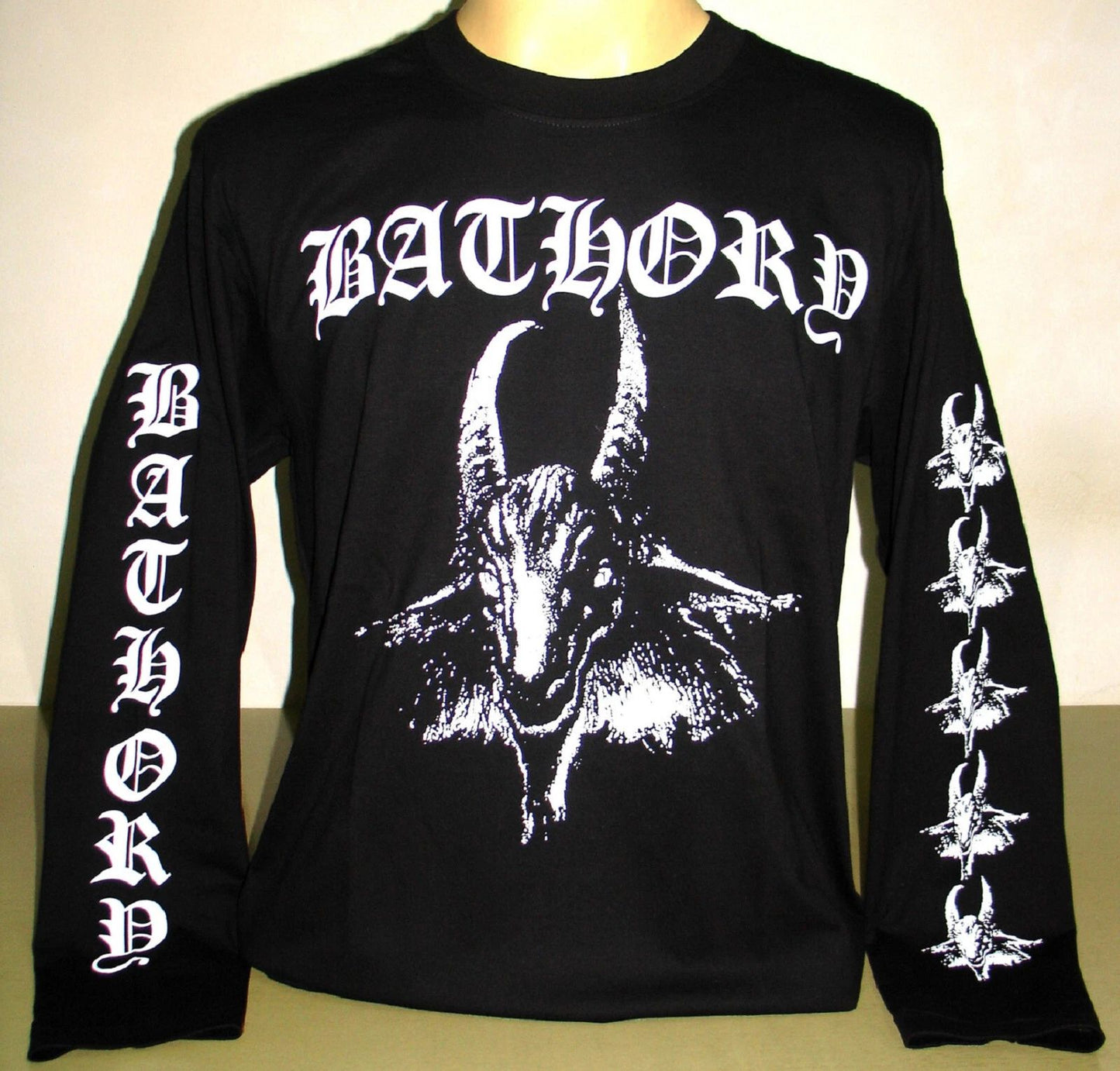 Bathory First Album Goat Long Sleeve T-Shirt Size S M L XL 2XL 3XL Black Metal