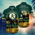 Oakland Athletics Sunset Palm Hawaiian Shirt