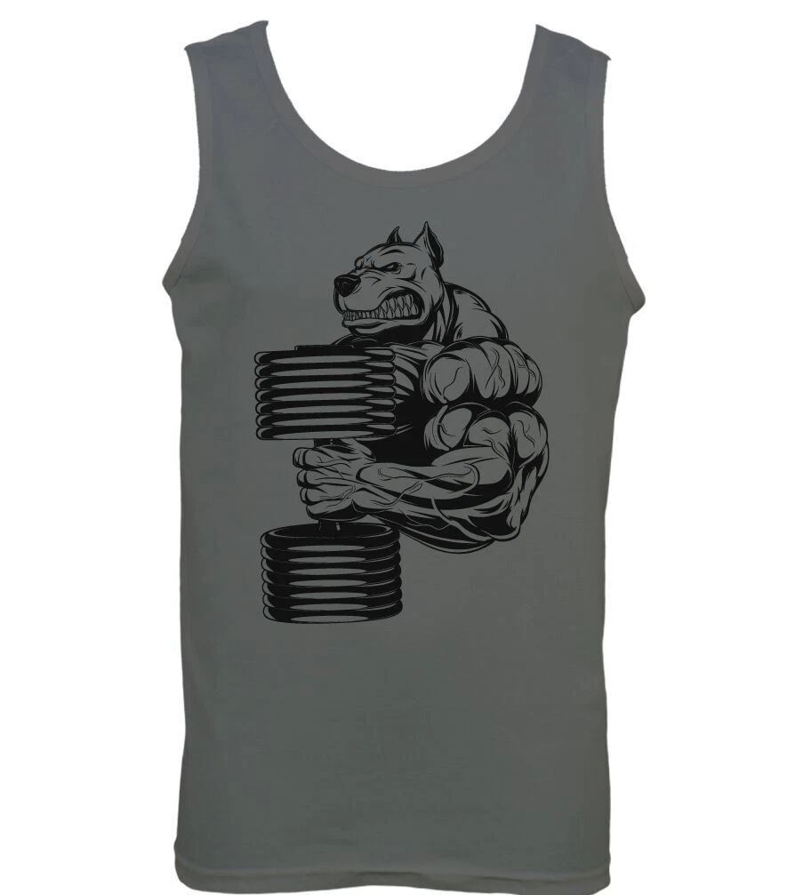 Gym Vest Bulldog MMA Training Bodybuilding Tank Top Weightlifting