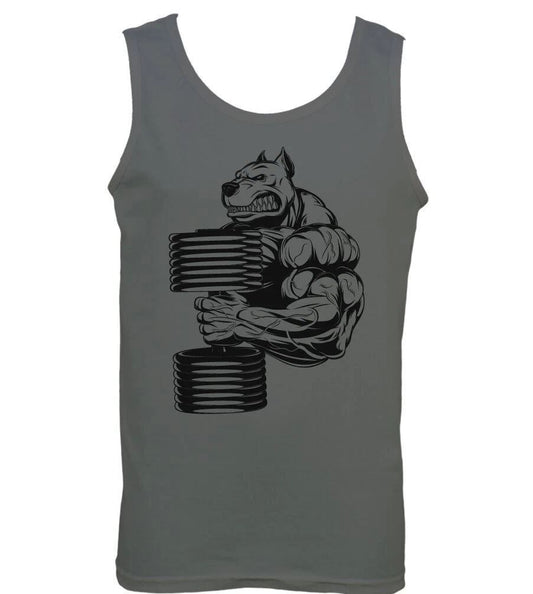 Gym Vest Bulldog MMA Training Bodybuilding Tank Top Weightlifting