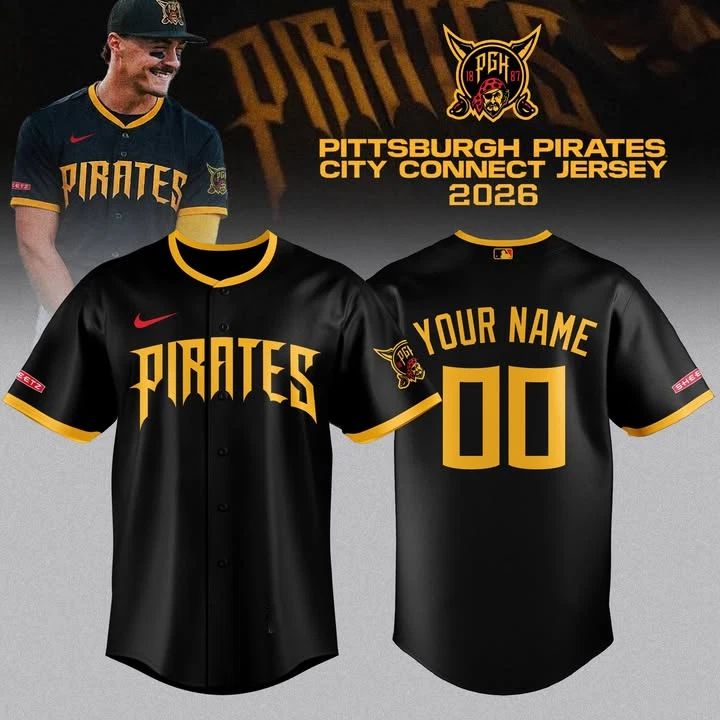 Personalized Men's Pittsburgh Pirates 2026 City Connect Baseball Classic