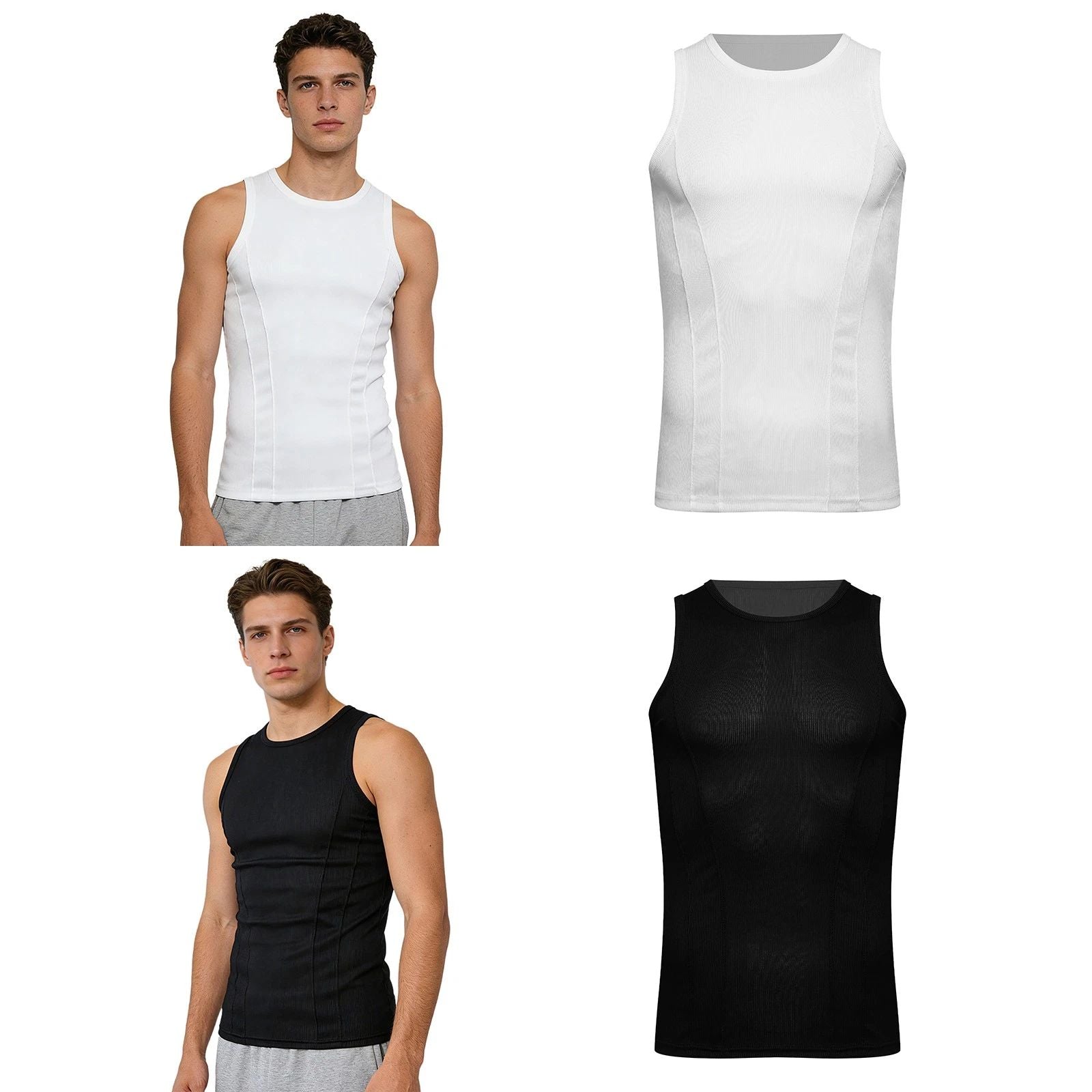 Men's Tank Top Daily Wear T-Shirt Sleeveless Shirts Workout Vest Fashion Gym