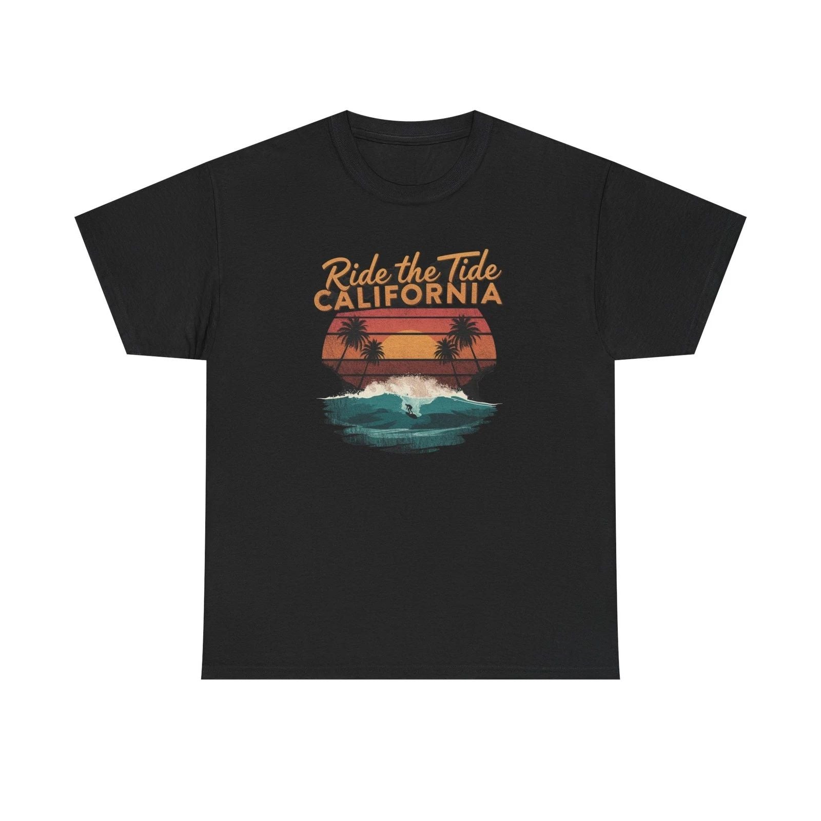 California Vibes Unisex Tee: Ride the Tide Shirt, Summer T-Shirt
