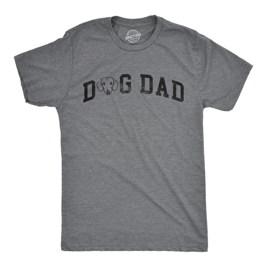 Mens Dog Dad Dachshund T Shirt Funny Cute Puppy Pet Dachshunds Lovers Tee for