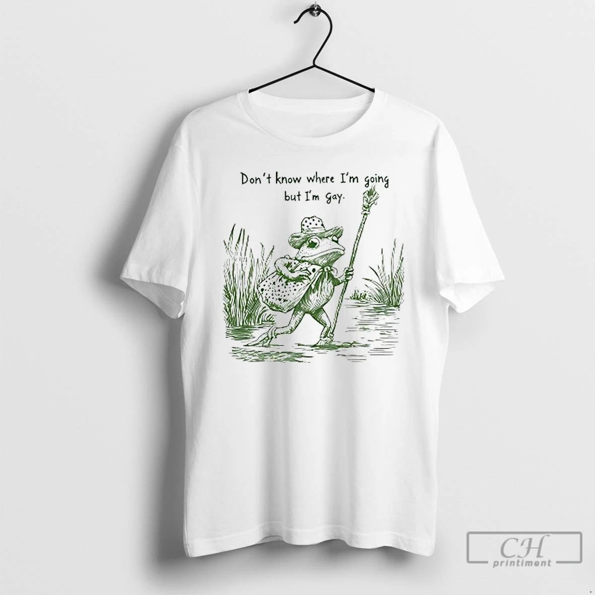 Premium Frog I Dont Know Where Im Going But Im Gay Lgbtq Pride T Shirts