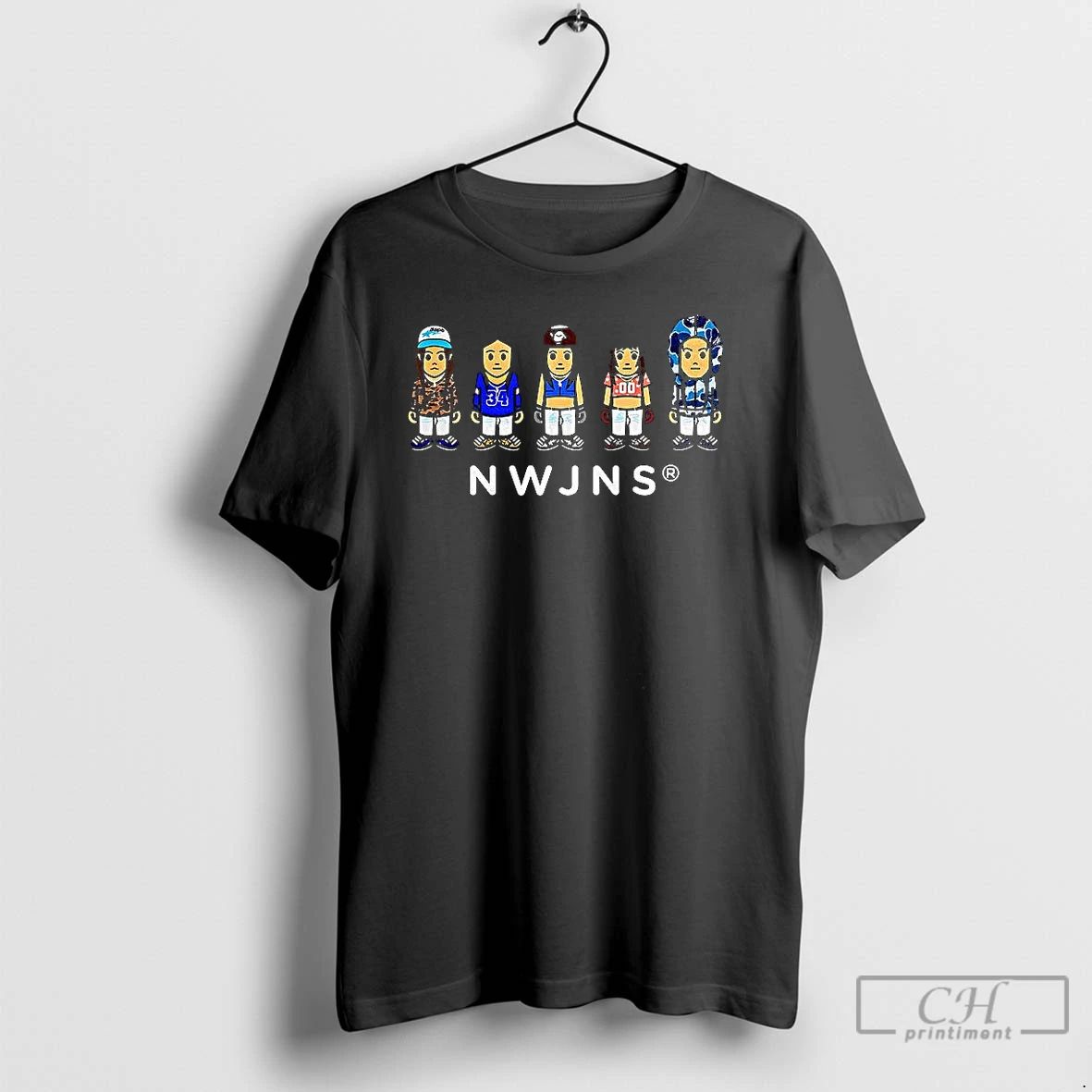 Classic Nwjns Baby Tokki Pixel Art Vintage T Shirts