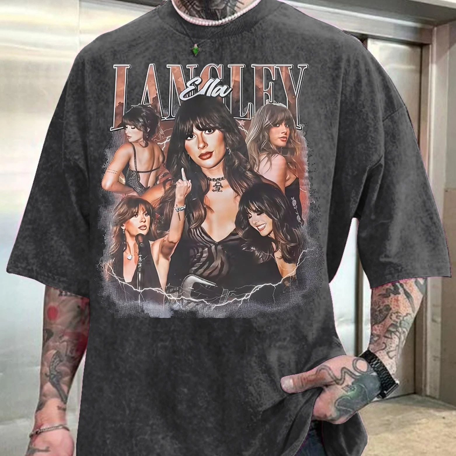 Comforts Color Ella Country Music Langley Shirt For Men Women (S-3XL)