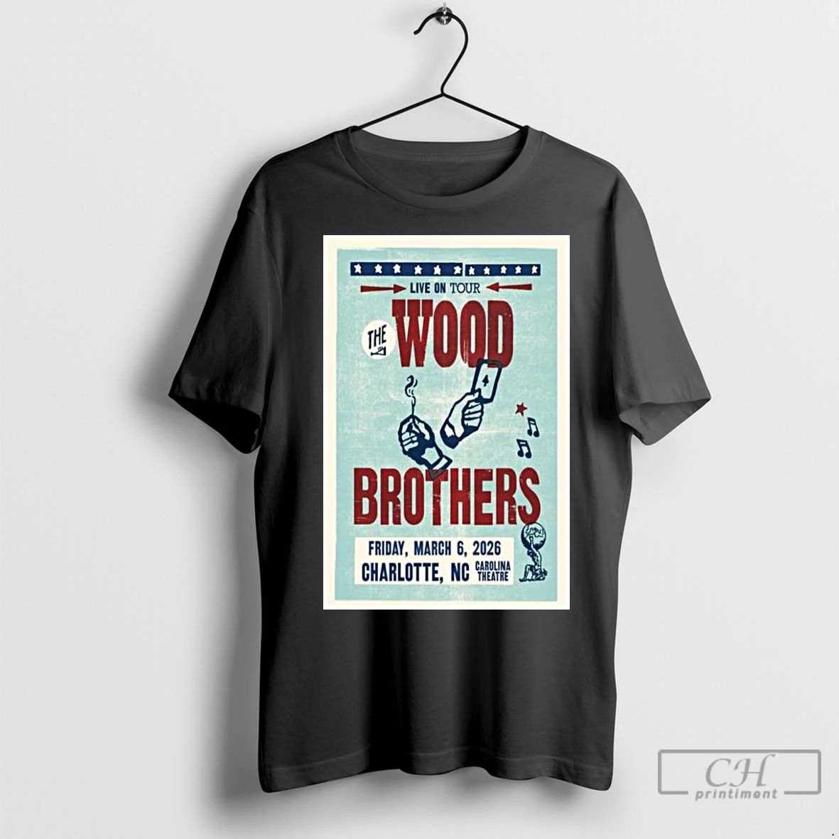 Premium The Wood Brothers Charlotte Nc March 6 2026 Concert Long Sleve
