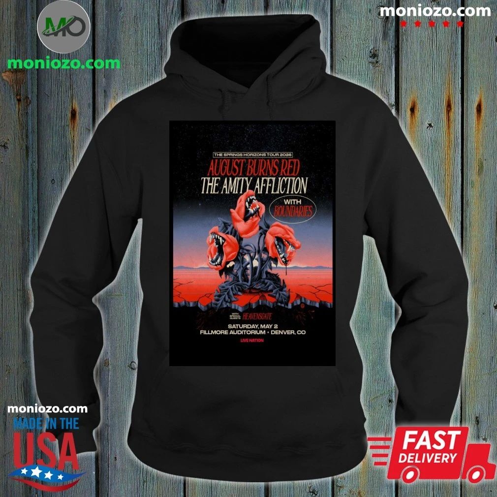 Original August Burns Red Fillmore Auditorium In Denver CO May 2 2026 Poster Shirt