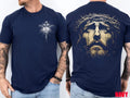 Christian Jesus Cross Face T-Shirt Faith Over Fear Religious Gift
