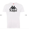 $50 KAPPA White ESTESSI Regular Fit Short Sleeve Logo T-SHIRT Soccer Jersey NWT