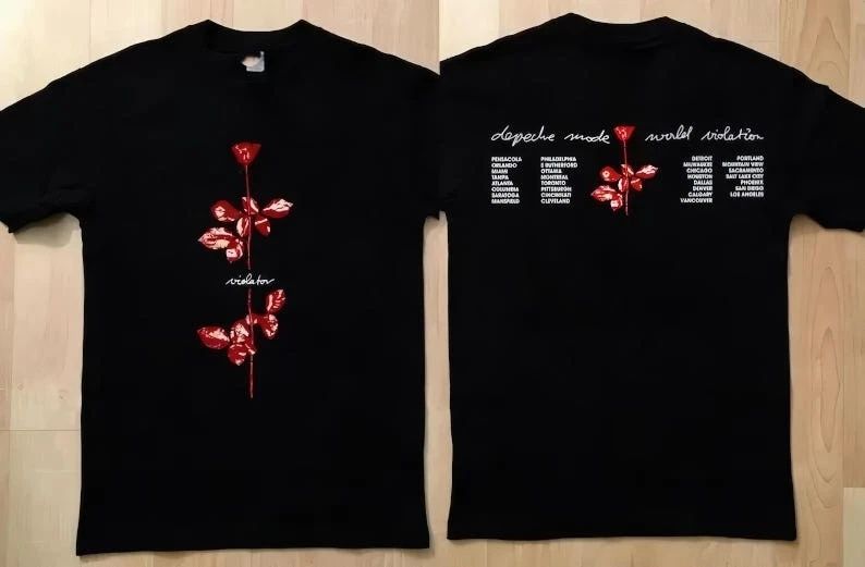 1990 Depeche Mode World Violator Concert T-Shirt , Reprint